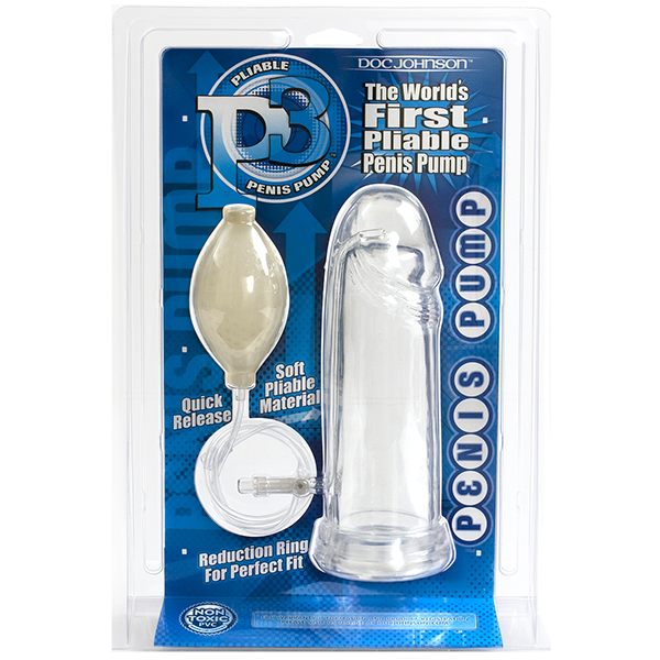P3 Flexible Penis Pump | Pliable & Clear