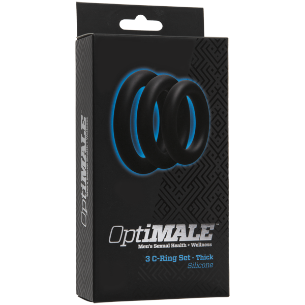 OptiMALE 3 Cock and Ball Ring Set THICK