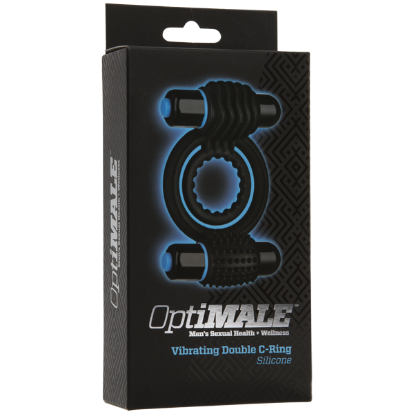 OptiMALE™ - Vibrating Double C-Ring - Black