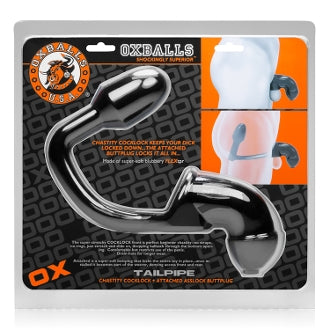 Oxballs TAILPIPE Cock & Ass Lock | Black