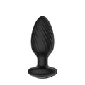 tornado remote control rotating butt plug black 1