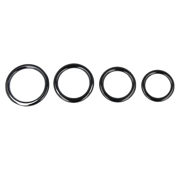 Titus Steel THIN 8mm Cock Ring Various Sizes | Black