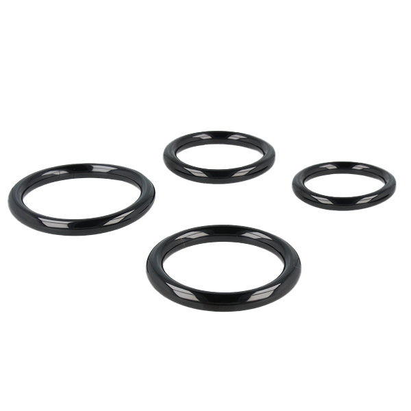 Titus Steel THIN 8mm Cock Ring Various Sizes | Black