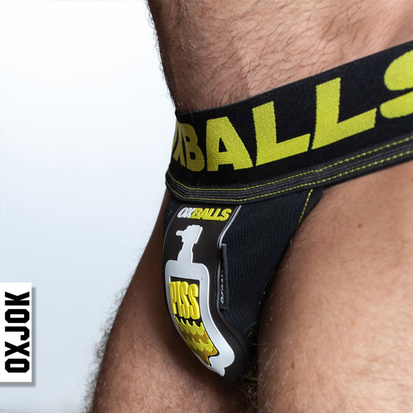 Oxballs PISSPIG Jockstrap | Black/Yellow