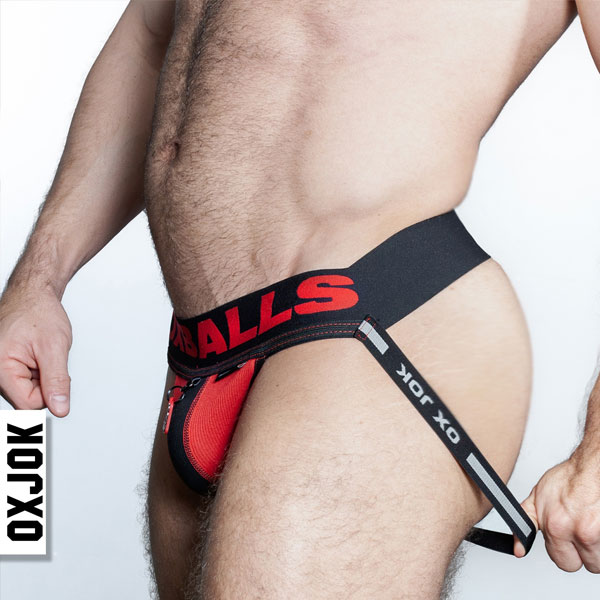 Oxballs FISTERJOCK Jockstrap | Black/Red