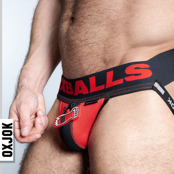 Oxballs FISTERJOCK Jockstrap | Black/Red