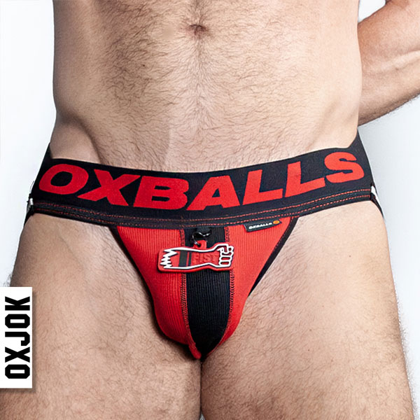 Oxballs FISTERJOCK Jockstrap | Black/Red