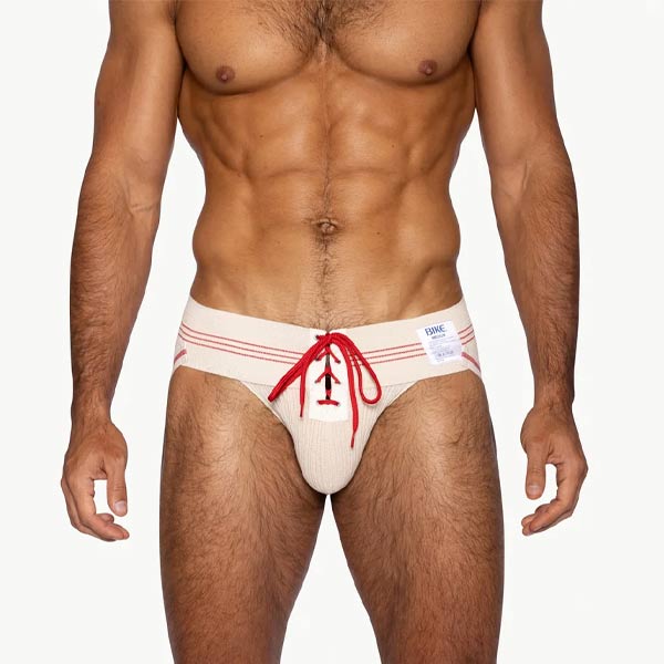 BIKE® 1980's Vintage Lace-up Jockstrap | Vintage Cream Cream