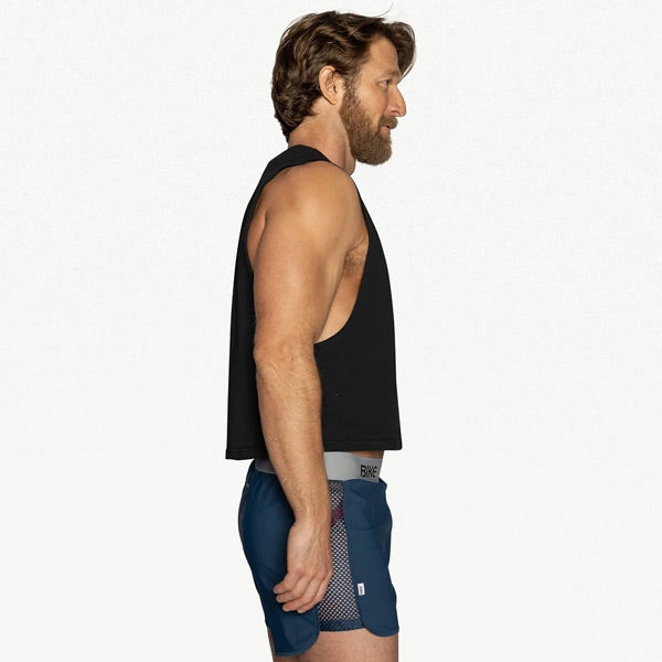 BIKE® Graphic BIKE Crop Tank - Black
