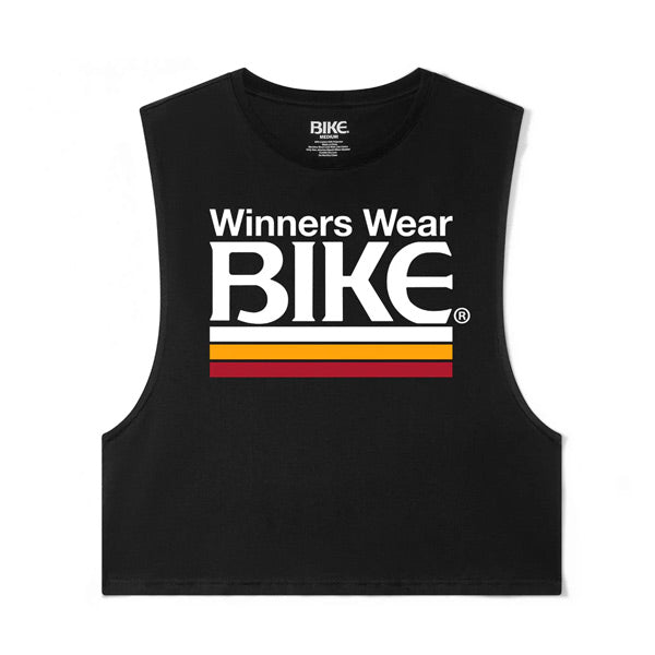 BIKE® Winners Wear BIKE Crop Tank - Black