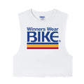 BIKE® Winners Wear BIKE Crop Tank - White