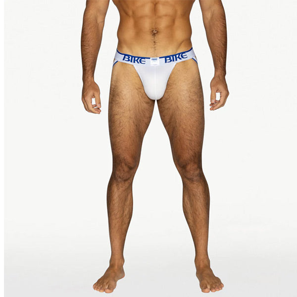 BIKE® 3-Pack Stretch Cotton Jockstrap - White