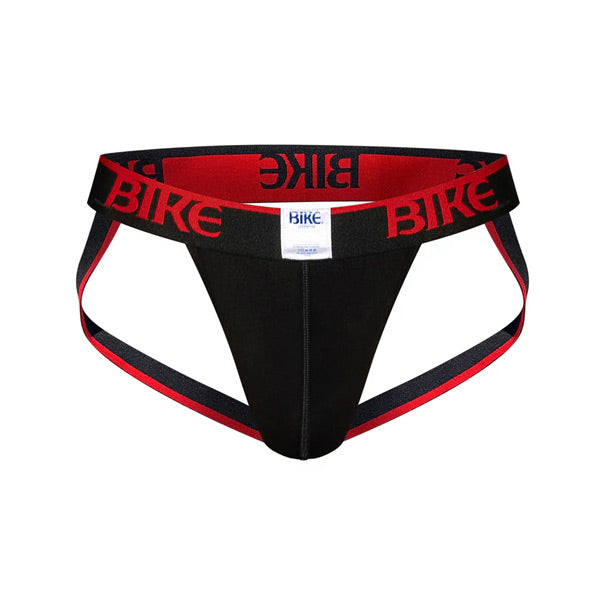 BIKE® 3-Pack Stretch Cotton Jockstrap - Black