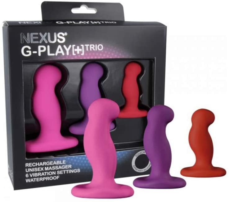 Nexus G-PLAY [+] Rechargeable Prostate Vibrator Trio | Small, Medium & Large