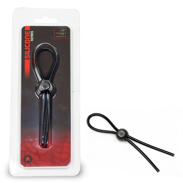 Titus Silicone Series: Lasso Cock Ring - Black