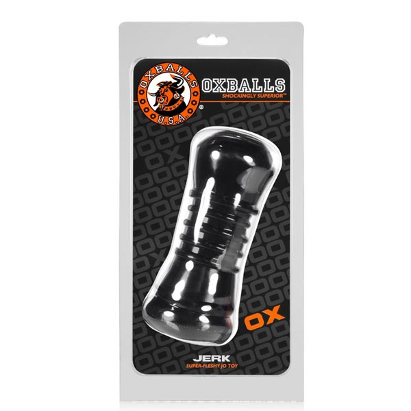 Oxballs JERK Multi-ribbed Masturbator | Black