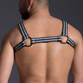 665 INC | Neoprene Bulldog Harness | Double Grey | S