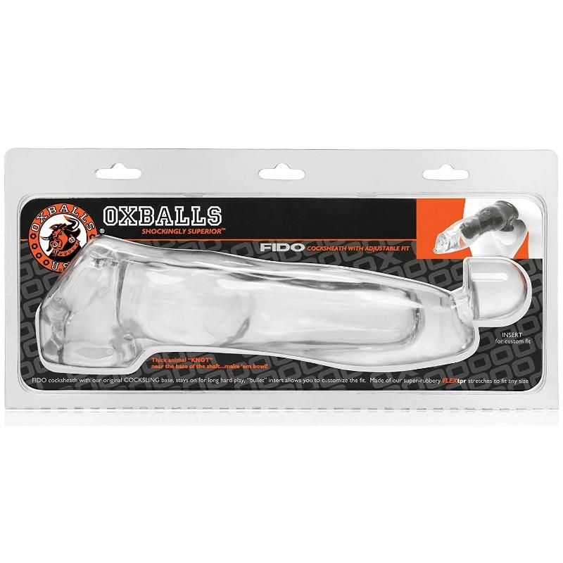 Oxballs FIDO Pup-Knot Cocksheath | Clear