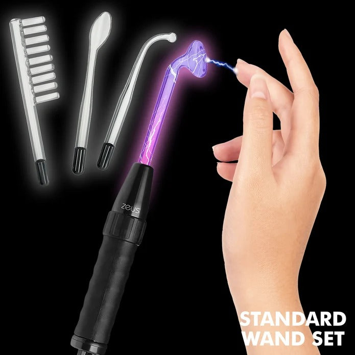 Zeus Electrosex Deluxe Edition Twi Light Violet Wand w/ 5 Attachments