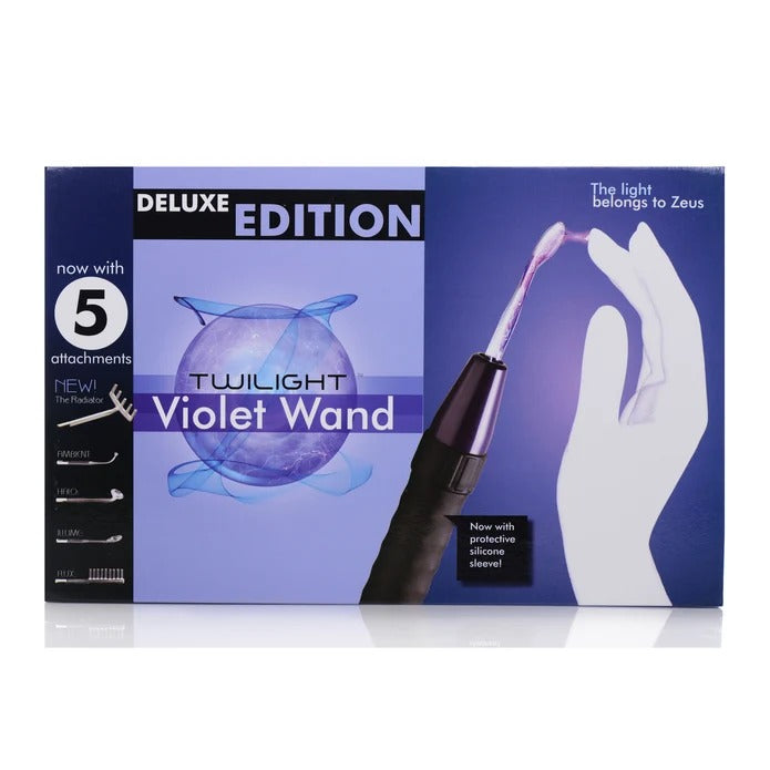 Zeus Electrosex Deluxe Edition Twi Light Violet Wand w/ 5 Attachments