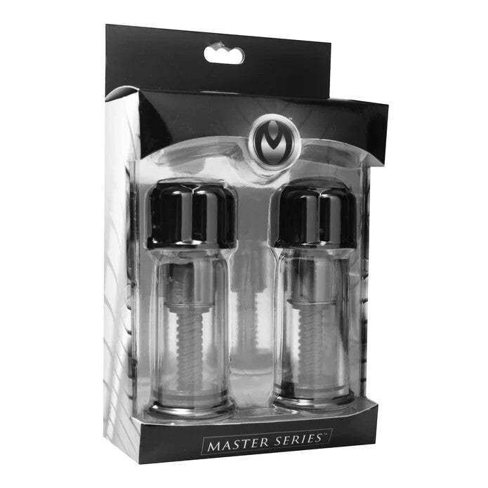 Master Series Black Max Powerful Twist Nipple Suckers