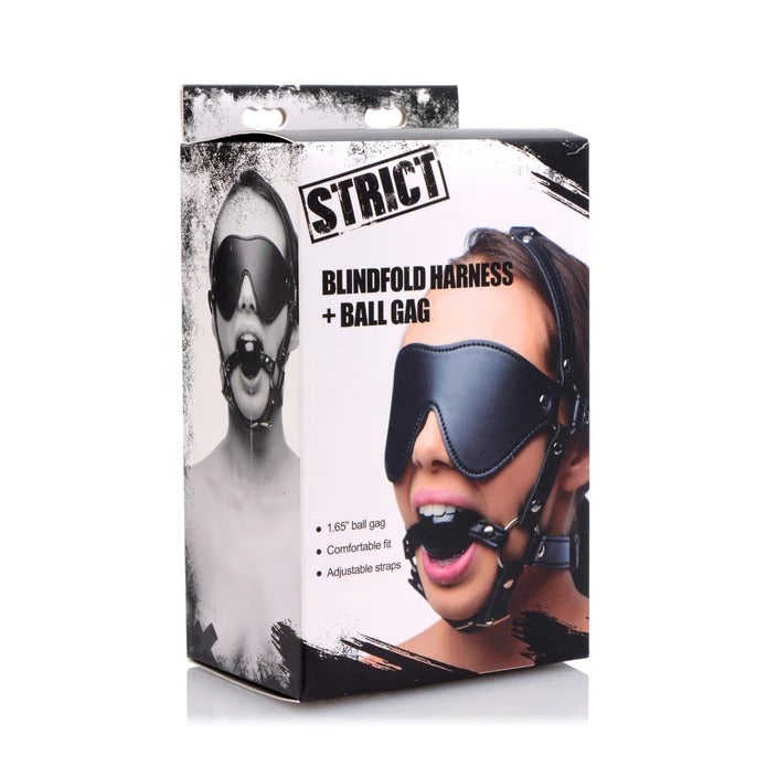 STRICT Eye Mask Harness w/ Ball Gag