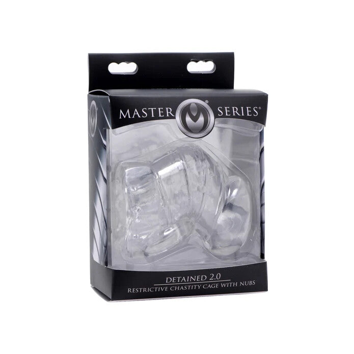 Master Series Detained 2.0 Restrictive Chastity Cage w/ Nubs