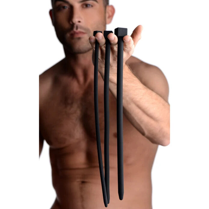 Master Series Bolted Deluxe Silicone Urethral Sounds