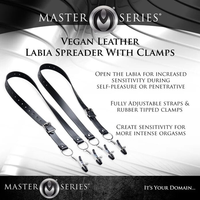 Master Series Spread Labia Spreader Straps w/ Clamps