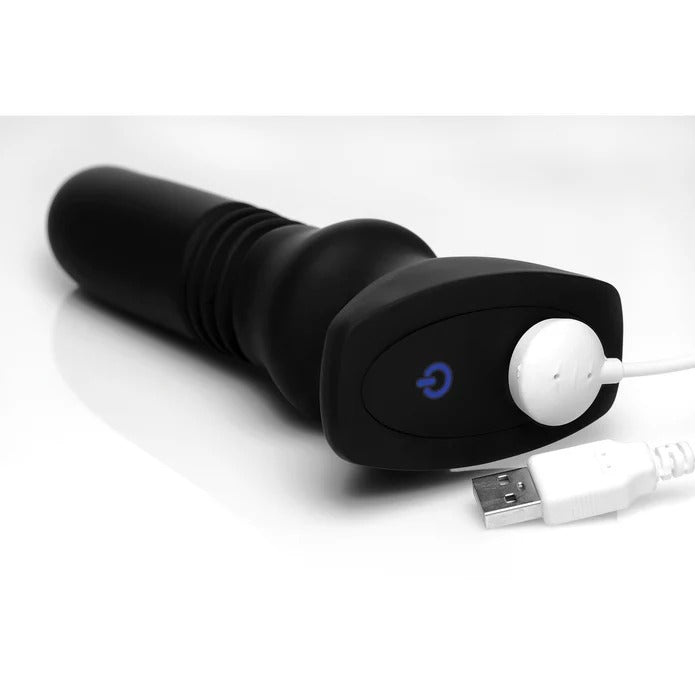 Thunderplugs Silicone Vibrating & Thrusting Plug w/ Remote Control