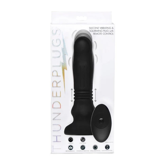 Thunderplugs Silicone Swelling & Thrusting Plug w/ Remote Control