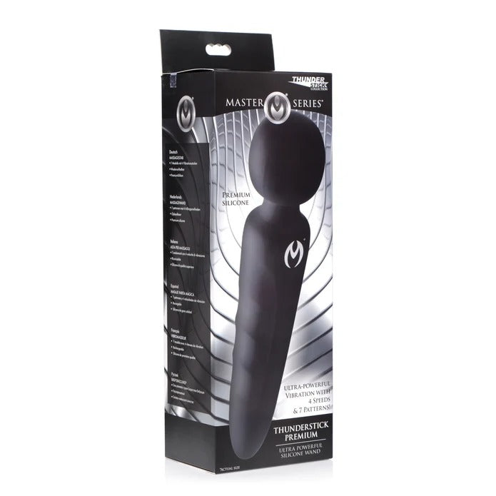 Master Series Thunderstick Premium Ultra Powerful Silicone Rechargeable Wand