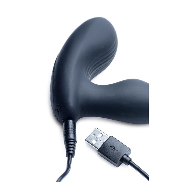 Alpha-Pro 7X P-Stroke Silicone Prostate Stimulator w/ Stroking Shaft