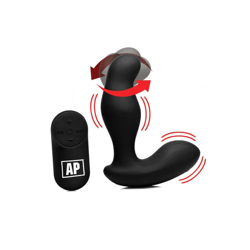 Alpha-Pro 7X P-Gyro Silicone Prostate Stimulator w/ Gyrating Shaft