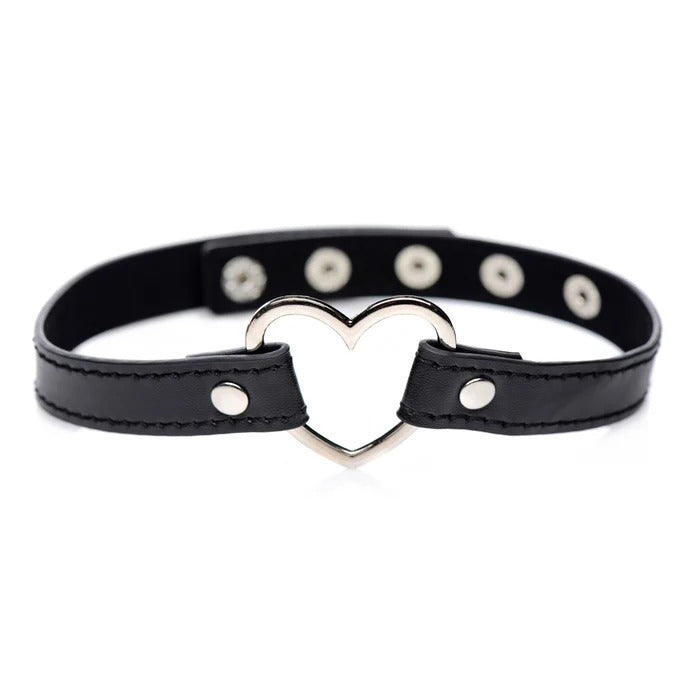 Master Series Heart Choker Necklace - Black