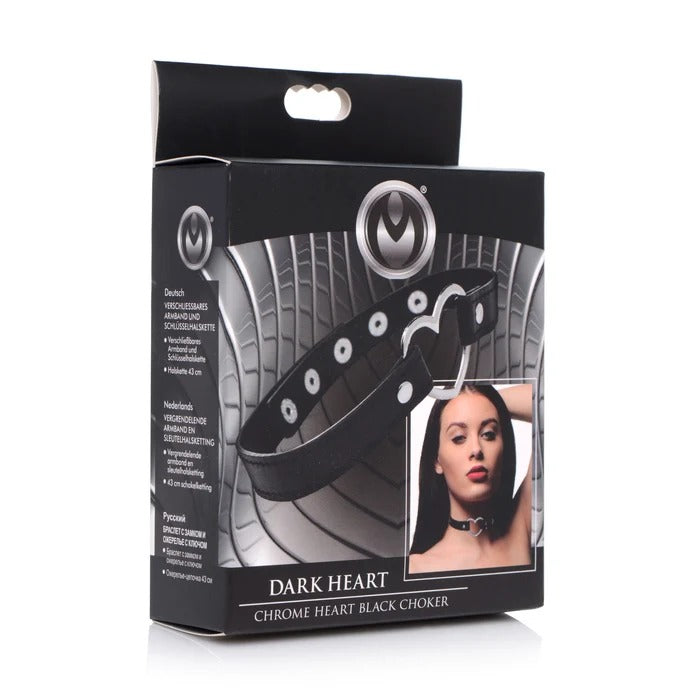 Master Series Heart Choker Necklace - Black
