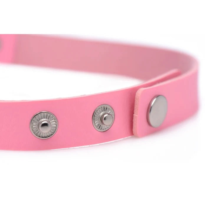 Master Series Heart Choker Necklace - Pink
