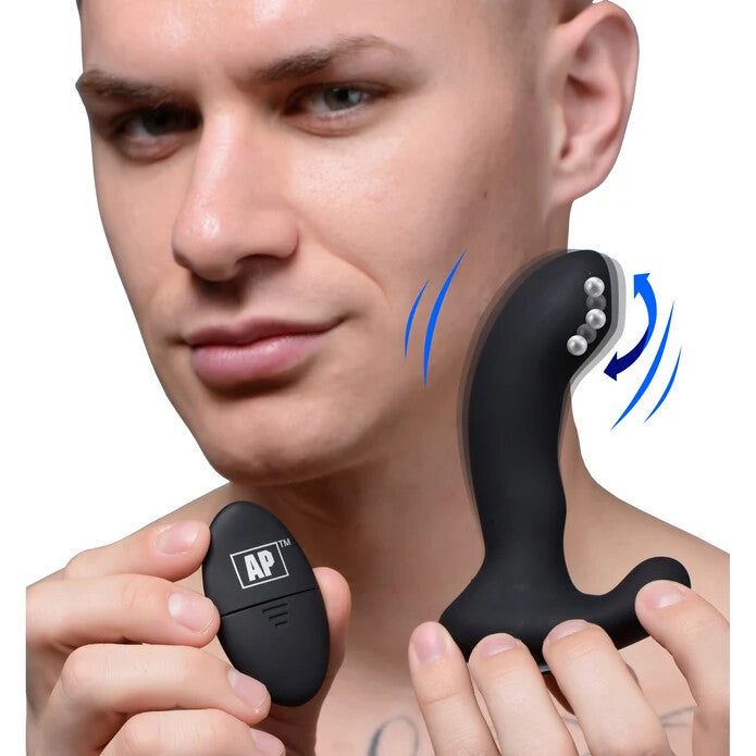 Alpha-Pro 10X P-MASSAGE Prostate Stimulator w/ Stroking Bead