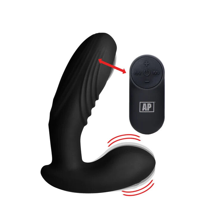 Alpha-Pro 7x P-Thump Tapping Prostate Vibe w/ Remote Control