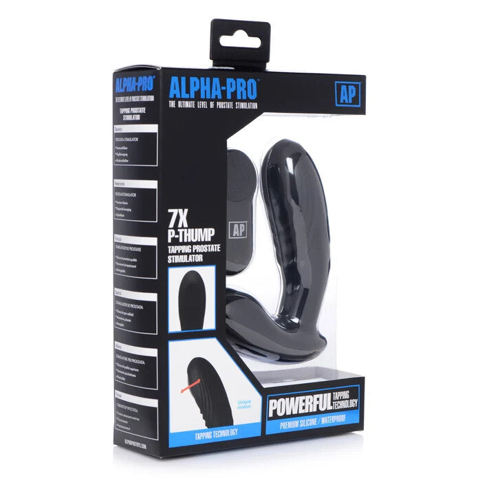 Alpha-Pro 7x P-Thump Tapping Prostate Vibe w/ Remote Control