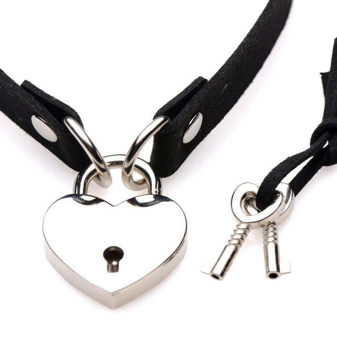 Master Series Lock-It Heart Lock and Key Choker