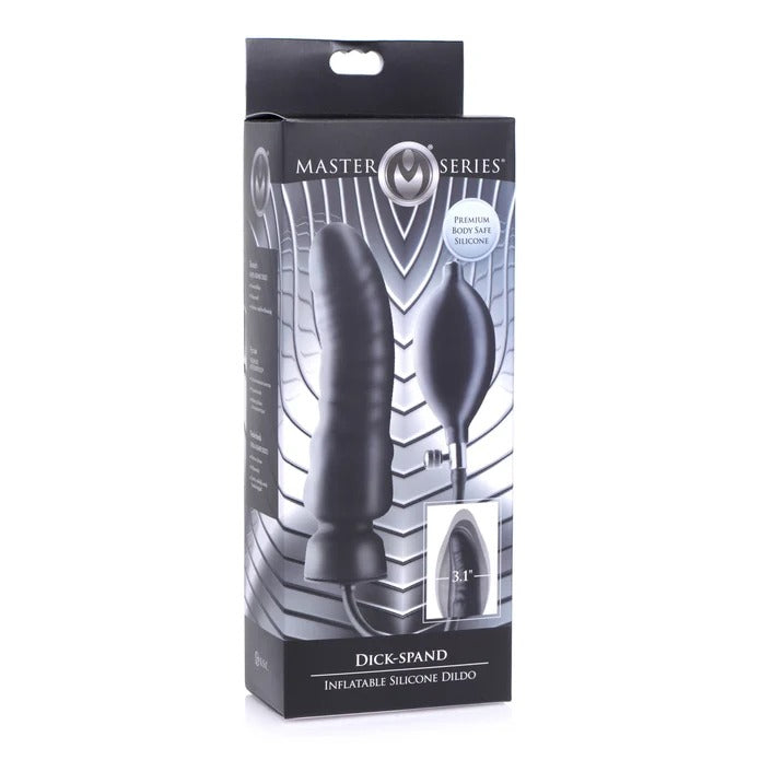 Master Series Dick-Spand Inflatable Silicone Dildo