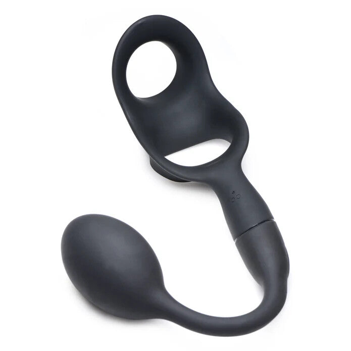 Alpha-Pro 10X P-Bomb Cock & Ball Ring w/ Plug