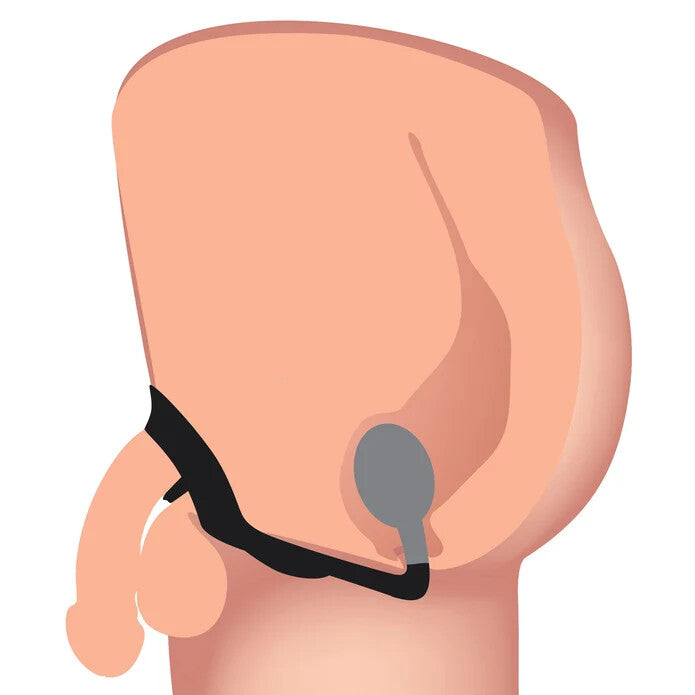 Alpha-Pro 10X P-Bomb Cock & Ball Ring w/ Plug