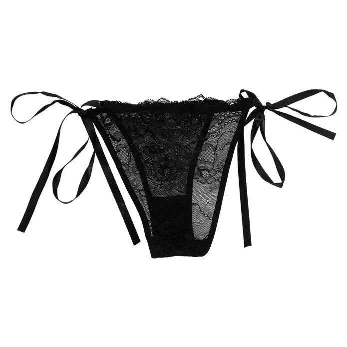BANG! Power Panty Lace Panties, Bullet, & Blindfold Kit - Pink