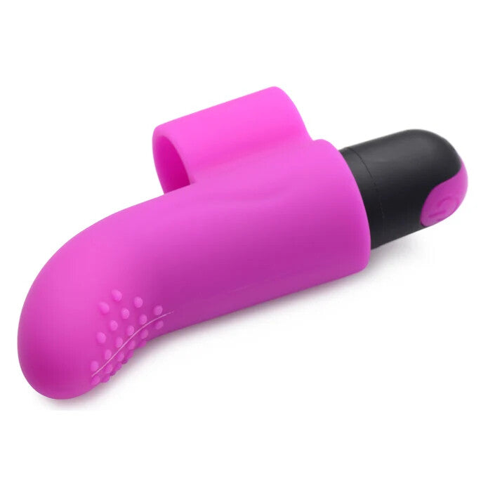 BANG! Couple's Love Ring, Finger Vibe, Bullet, & Blindfold Kit - Purple