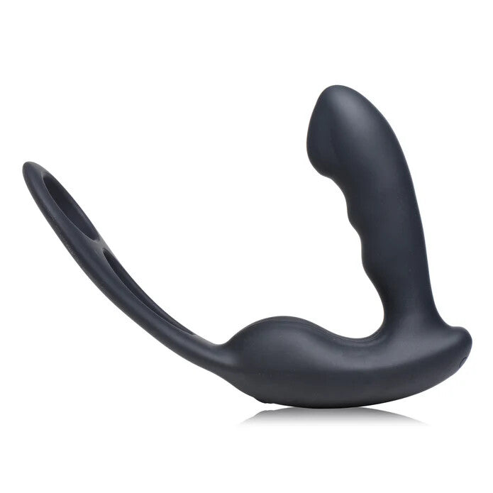 Alpha-Pro 7X P-Strap Milking and Vibrating Prostate Stimulator w/ Cock and Ball Harness