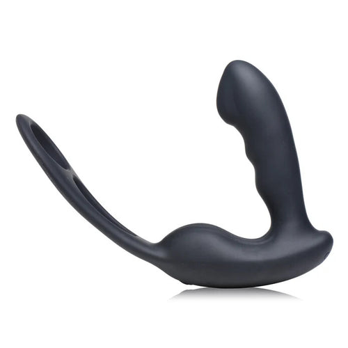 Alpha-Pro 7X P-Strap Milking and Vibrating Prostate Stimulator w/ Cock and Ball Harness
