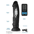 Zeus Electrosex Vibrating & E-Stim Silicone Dildo w/ Remote