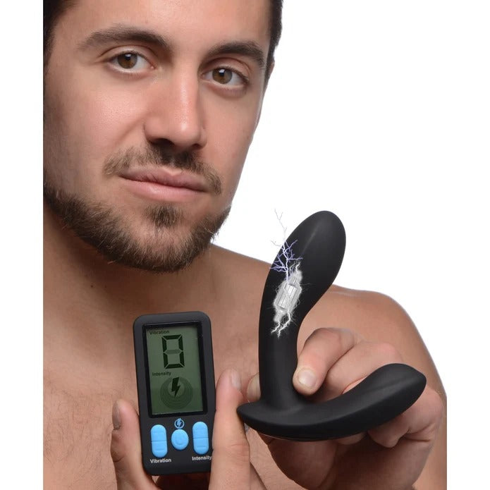 Zeus Electrosex E-Stim Pro Silicone Vibrating Prostate Massager w/ Remote Control
